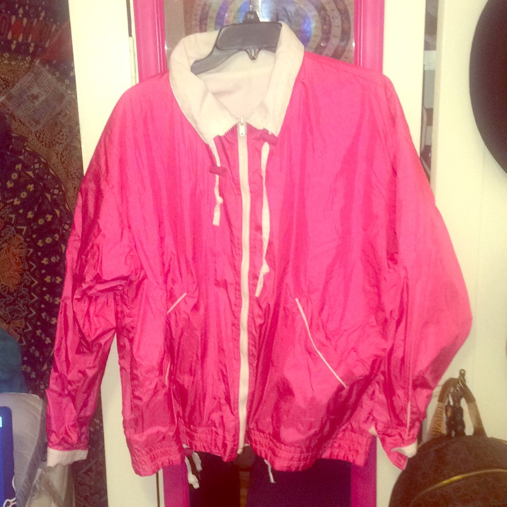 Vintage Pink Zip-Up Jacket
